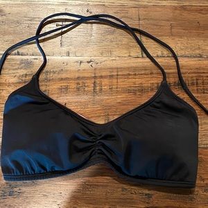 Pink Victoria’s Secret Black Bikini top EUC Large
